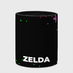 Кружка 3D Zelda конфети, цвет: 3D-белый + черный — фото 2