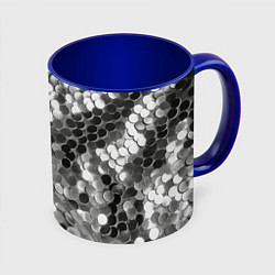 Кружка 3D Блистание, цвет: 3D-белый + синий