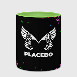 Кружка 3D Placebo конфети, цвет: 3D-белый + светло-зеленый — фото 2