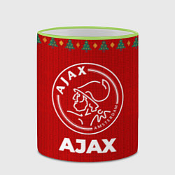 Кружка 3D Ajax new year, цвет: 3D-светло-зеленый кант — фото 2