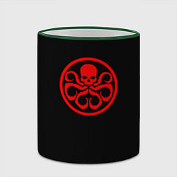 Кружка 3D Гидра - Марвел, цвет: 3D-зеленый кант — фото 2