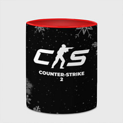 Кружка 3D Снежный Counter-Strike 2, цвет: 3D-белый + красный — фото 2