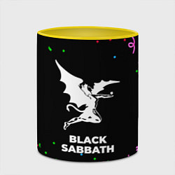 Кружка 3D Black Sabbath конфети, цвет: 3D-белый + желтый — фото 2