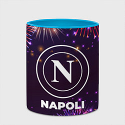 Кружка 3D Праздничный Napoli, цвет: 3D-белый + небесно-голубой — фото 2