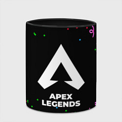 Кружка 3D Apex Legends конфети, цвет: 3D-белый + черный — фото 2