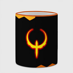 Кружка 3D Квейк соты огненное лого, цвет: 3D-оранжевый кант — фото 2