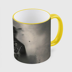 Кружка 3D Персонажи Извне, цвет: 3D-желтый кант