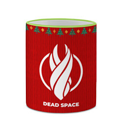 Кружка 3D Dead Space new year, цвет: 3D-светло-зеленый кант — фото 2