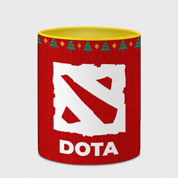 Кружка 3D Dota new year, цвет: 3D-белый + желтый — фото 2