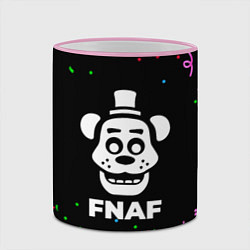 Кружка 3D FNAF конфети, цвет: 3D-розовый кант — фото 2