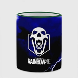 Кружка 3D Rainbow six storm, цвет: 3D-зеленый кант — фото 2