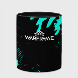 Кружка 3D Warframe краски голубые, цвет: 3D-белый + черный — фото 2