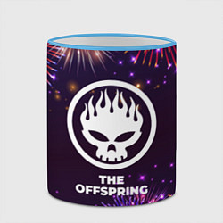 Кружка 3D Праздничный The Offspring, цвет: 3D-небесно-голубой кант — фото 2