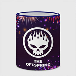 Кружка 3D Праздничный The Offspring, цвет: 3D-синий кант — фото 2