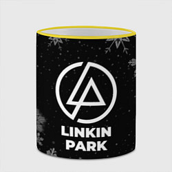 Кружка 3D Снежный Linkin Park, цвет: 3D-желтый кант — фото 2
