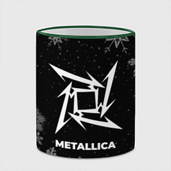 Кружка 3D Снежный Metallica, цвет: 3D-зеленый кант — фото 2