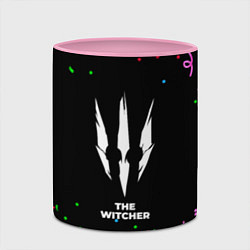Кружка 3D The Witcher конфети, цвет: 3D-белый + розовый — фото 2