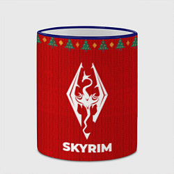 Кружка 3D Skyrim new year, цвет: 3D-синий кант — фото 2