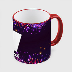 Кружка 3D Праздничный Roblox, цвет: 3D-красный кант