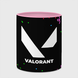 Кружка 3D Valorant конфети, цвет: 3D-белый + розовый — фото 2