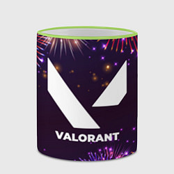 Кружка 3D Праздничный Valorant, цвет: 3D-светло-зеленый кант — фото 2