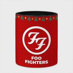 Кружка 3D Foo Fighters new year, цвет: 3D-белый + черный — фото 2