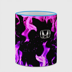 Кружка 3D Honda flame pink, цвет: 3D-небесно-голубой кант — фото 2