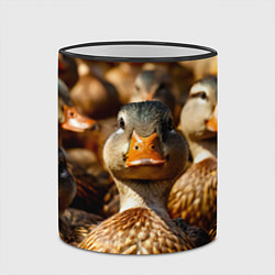 Кружка 3D Дикие утки, цвет: 3D-черный кант — фото 2