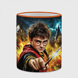 Кружка 3D Гарри Поттер и магия, цвет: 3D-оранжевый кант — фото 2