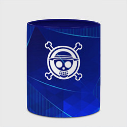 Кружка 3D One Piece blue poly, цвет: 3D-белый + синий — фото 2