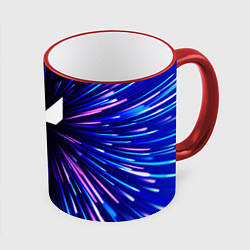 Кружка 3D Valorant neon energy, цвет: 3D-красный кант