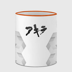 Кружка 3D Akira white poly, цвет: 3D-оранжевый кант — фото 2