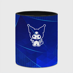 Кружка 3D Kuromi blue poly, цвет: 3D-белый + черный — фото 2
