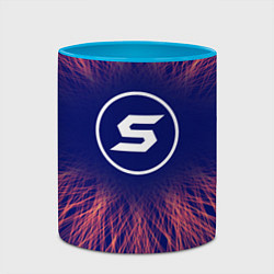 Кружка 3D Skillet red energy, цвет: 3D-белый + небесно-голубой — фото 2