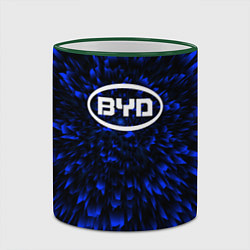 Кружка 3D BYD blue energy, цвет: 3D-зеленый кант — фото 2