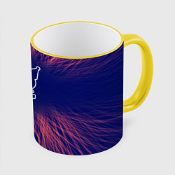 Кружка 3D Kuromi red energy, цвет: 3D-желтый кант