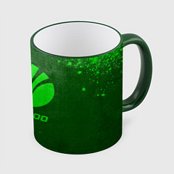 Кружка 3D Daewoo - green gradient, цвет: 3D-зеленый кант