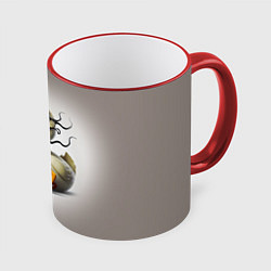Кружка 3D Venom Duck - ai art fantasy, цвет: 3D-красный кант