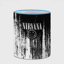 Кружка 3D Нирвана потёки грязи, цвет: 3D-небесно-голубой кант — фото 2