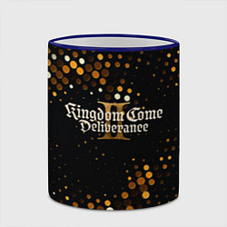 Кружка 3D Kingdom Come Deliverance 2 золотые блестки, цвет: 3D-синий кант — фото 2