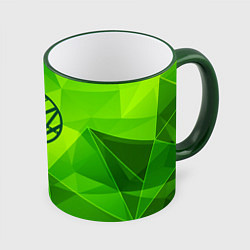 Кружка 3D Stray Kids green poly, цвет: 3D-зеленый кант