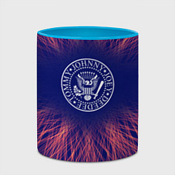 Кружка 3D Ramones red energy, цвет: 3D-белый + небесно-голубой — фото 2