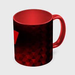 Кружка 3D Roblox red poly, цвет: 3D-белый + красный