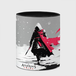 Кружка 3D Assassins Creed winter ninja, цвет: 3D-белый + черный — фото 2