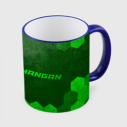 Кружка 3D Changan - green gradient по-горизонтали, цвет: 3D-синий кант