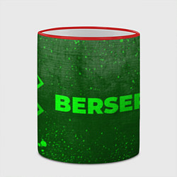 Кружка 3D Berserk - green gradient по-горизонтали, цвет: 3D-красный кант — фото 2