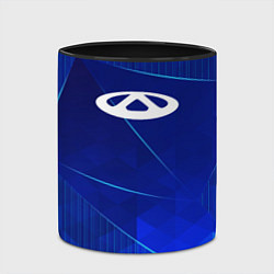 Кружка 3D Chery blue poly, цвет: 3D-белый + черный — фото 2