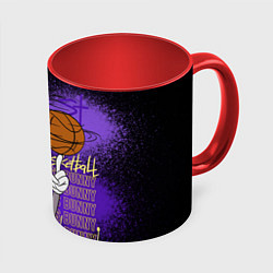 Кружка 3D Багз Банни - Looney Tunes, цвет: 3D-белый + красный