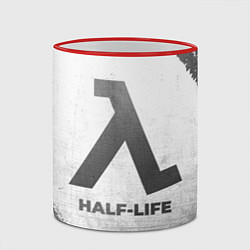 Кружка 3D Half-Life - white gradient, цвет: 3D-красный кант — фото 2
