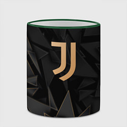 Кружка 3D Juventus golden poly, цвет: 3D-зеленый кант — фото 2